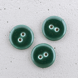 17-18mm porcelain buttons fir green