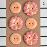 22-23mm porcelain buttons mix frangipani