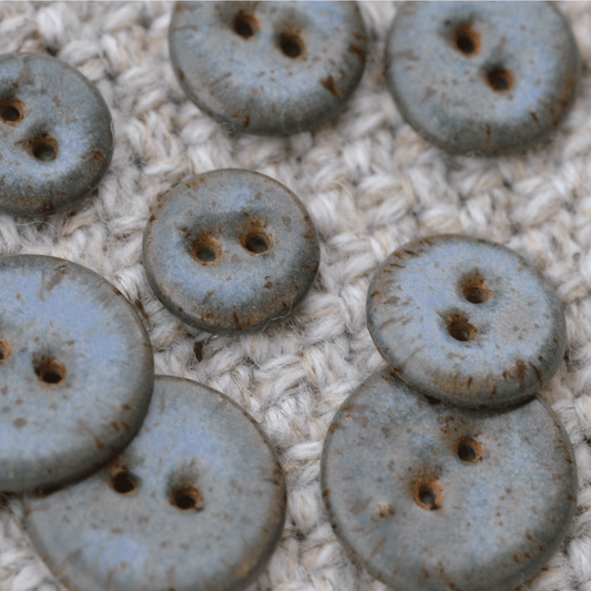9 pcs. 15mm ceramic buttons Reykjavik
