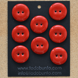 20-21 mm porcelain buttons very red