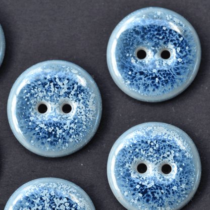 17-18mm porcelain buttons frosted