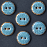 20mm porcelain buttons blue loft