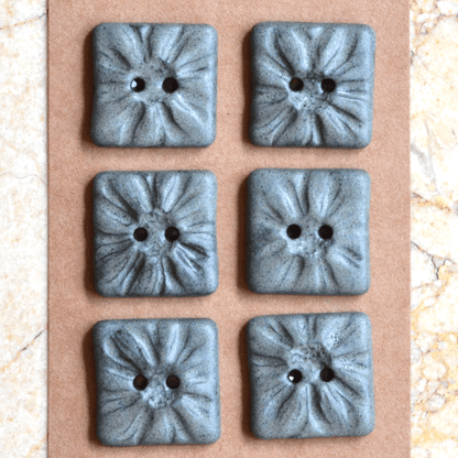 20x20mm ceramic buttons charcoal grey
