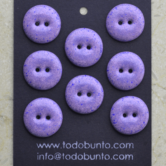 20-21mm  porcelain  buttons lilac/blau