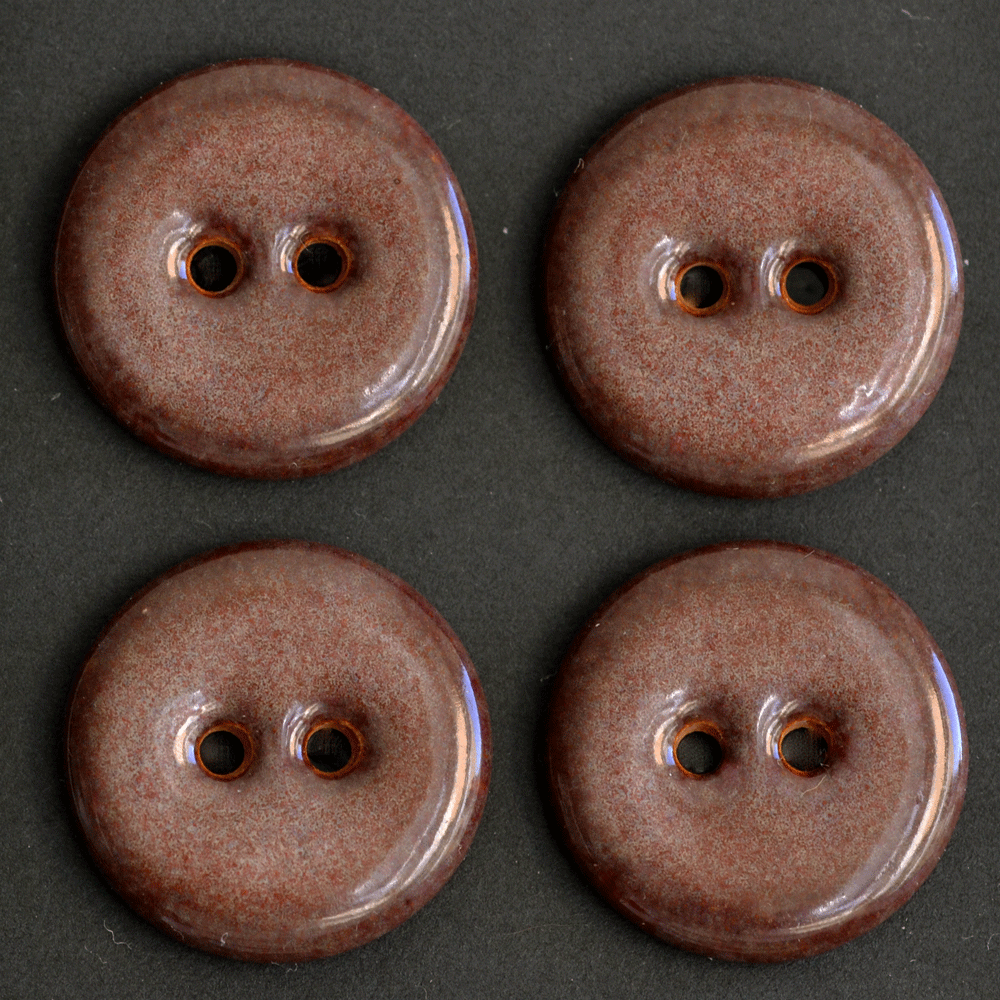 20mm ceramic buttons smokey merlot