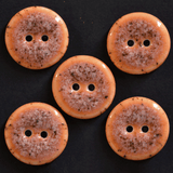 5 pcs. 21 mm porcelain buttons milky orange