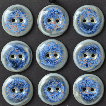 9 pcs. 20mm porcelain buttons universe