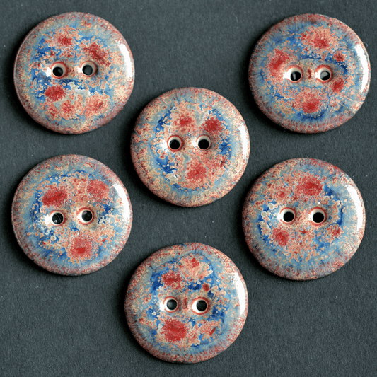 22-23 mm porcelain buttons fireworks