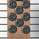 8 pcs. 22-23mm ceramic buttons water by night