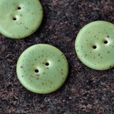 6 pcs 23mm ceramic buttons pear Abata