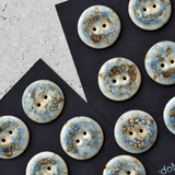 8pcs 22-23mm porcelain buttons sea salt