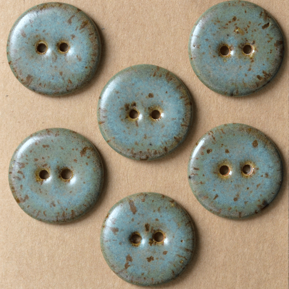 6 pcs. 23mm ceramic buttons Reykjavik