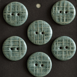 6 pcs. 22-23mm ceramic buttons satin oribe