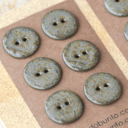 6 pcs. 23mm ceramic buttons orient
