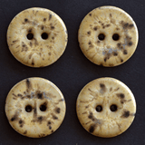 4 pcs. 23mm ceramic buttons sandstone