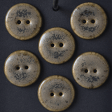 6 pcs. 23mm ceramic buttons oak