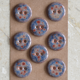 8 pcs. 20mm porcelain buttons fireworks