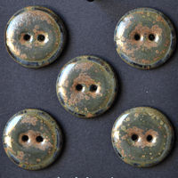 5 pcs. 23mm ceramic buttons swamp