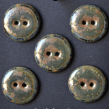 5 pcs. 23mm ceramic buttons swamp
