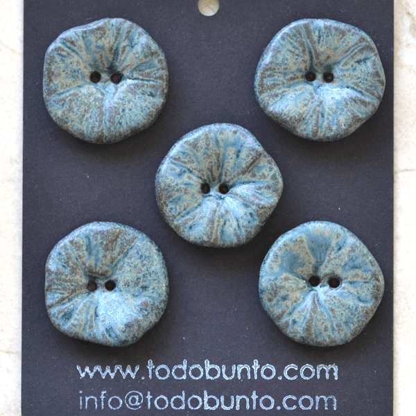 5 pcs. 24-25mm ceramic buttons Birmingham