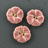 25mm porcelain buttons flowers