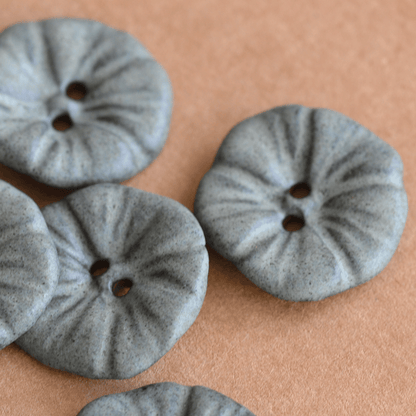 24-25mm ceramic buttons charcoal grey