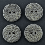 4pcs. 27 mm ceramic buttons charcoal drops