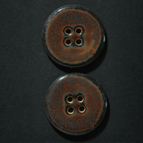 2 pcs. 27-28 mm ceramic buttons ancient jasper