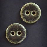 2 pcs. 27 mm ceramic buttons green/black