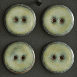 28mm ceramic buttons dusty green