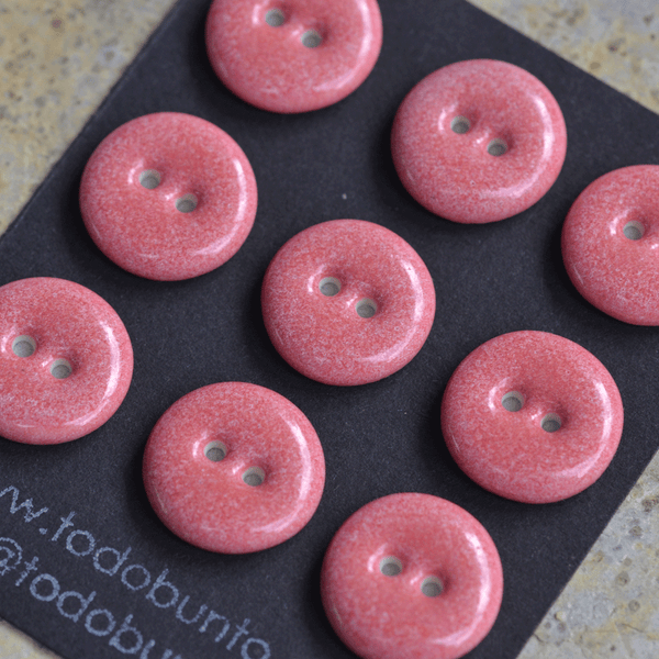 15-16mm porcelain buttons fairy rose