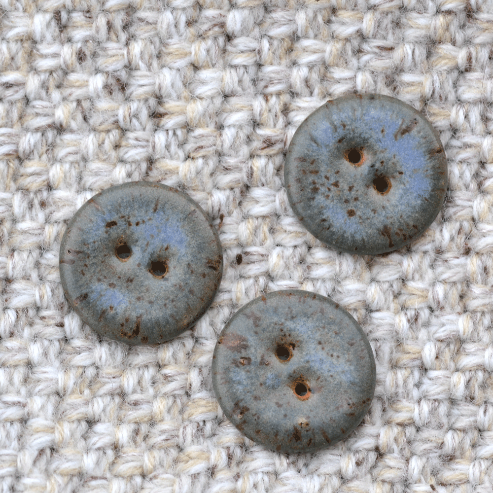 6 pcs. 23mm ceramic buttons Reykjavik