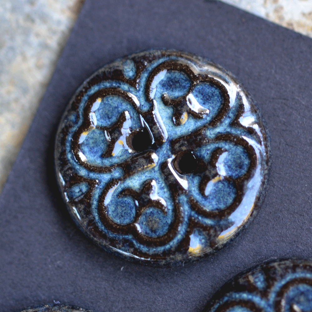 6pcs. 23mm ceramic buttons lock