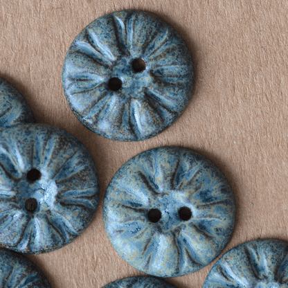 6pcs. 23mm ceramic buttons Birmingham light