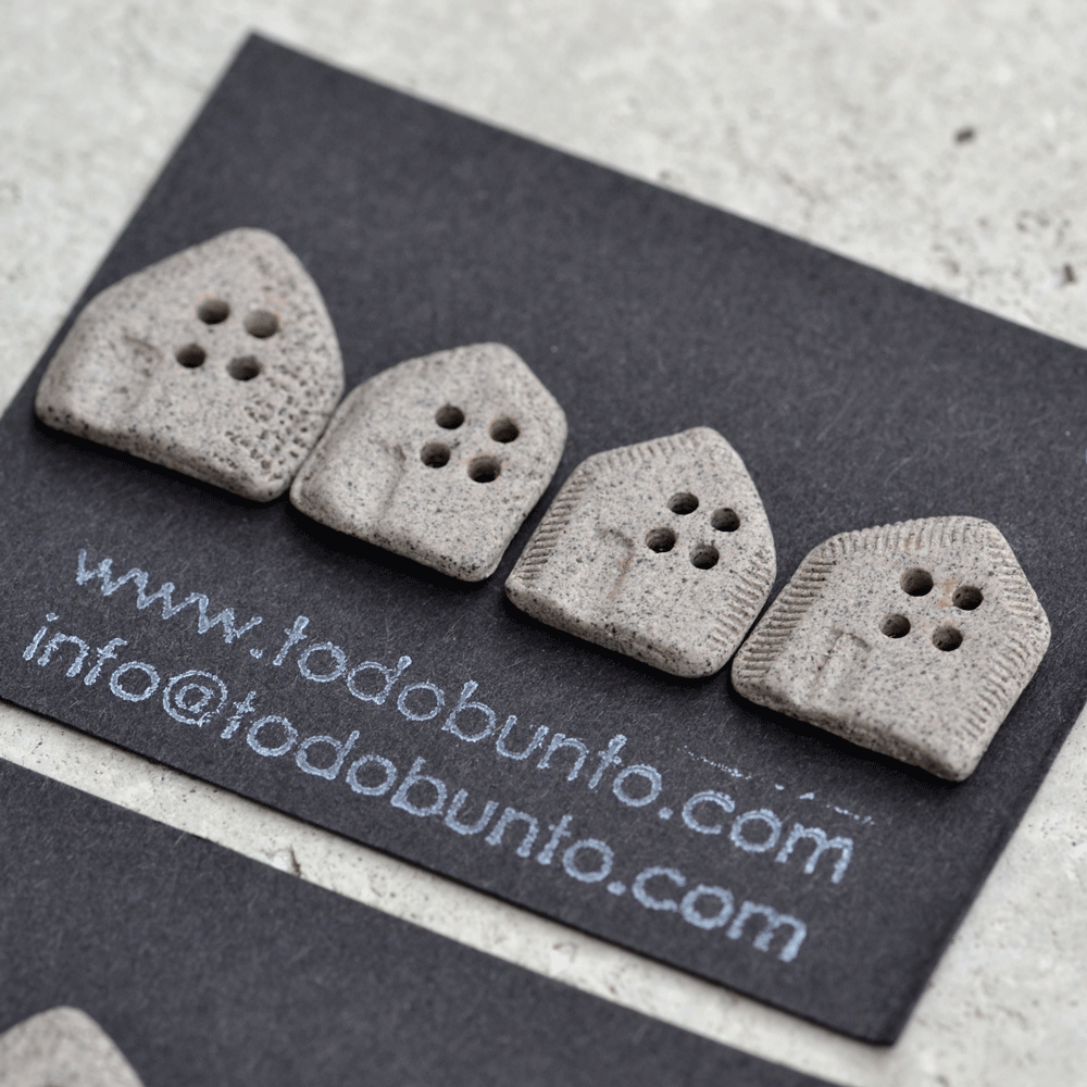 ceramic buttons houses