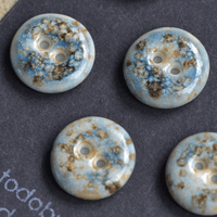 17/18mm porcelain buttons sea salt