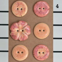 22-23mm porcelain buttons mix frangipani