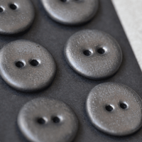 6 pcs. 16mm ceramic buttons graphite