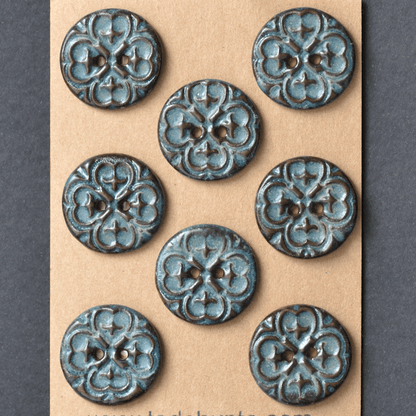8 pcs. 23mm ceramic buttons orient