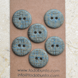 6 pcs. 23mm ceramic buttons check