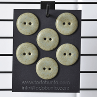 6 pcs. 23mm ceramic buttons poplar