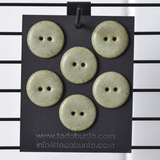 6 pcs. 23mm ceramic buttons poplar