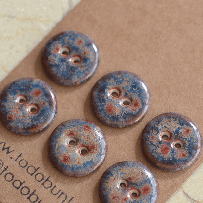 17/18mm porcelain buttons fireworks