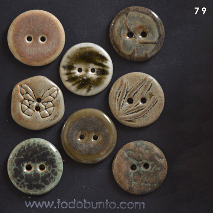 (v2) 22-23mm mixed green button sets