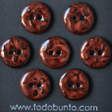 7 pcs. 17/18mm ceramic buttons cinnabar
