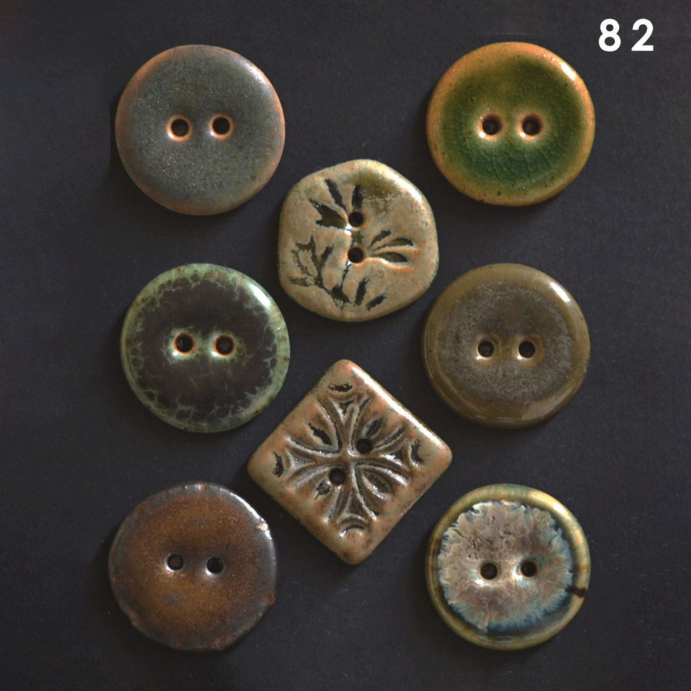 (v2) 22-23mm mixed green button sets