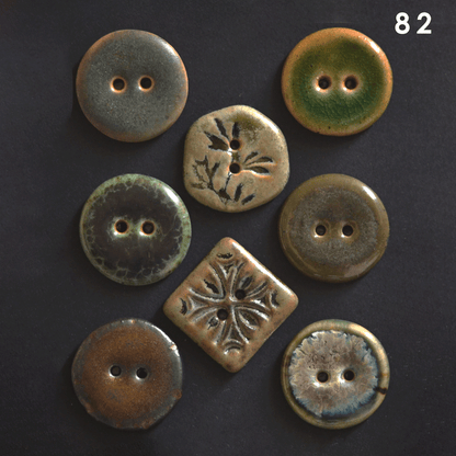 (v2) 22-23mm mixed green button sets