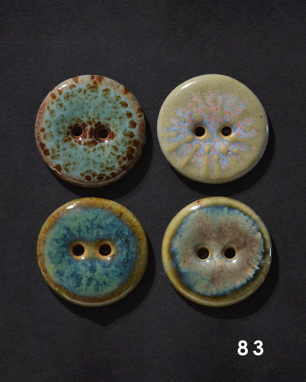 (v2) 22-23mm mixed green button sets