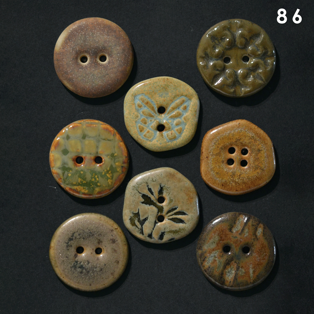 (v2) 22-23mm mixed green button sets