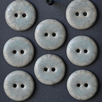 8 pcs. 21mm ceramic buttons rime ice
